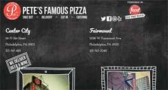 Desktop Screenshot of petesfamouspizza.com